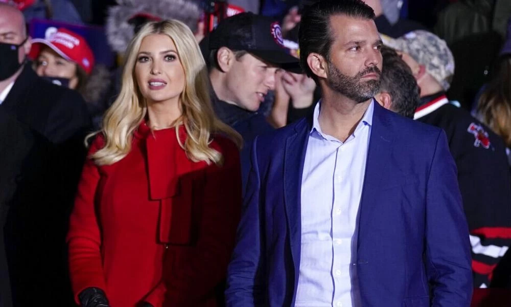 ΗΠΑ: Την Ιβάνκα Τραμπ και τον Ντόναλντ Τραμπ Τζούνιορ κλήτευσε η εισαγγελία της Νέας Υόρκης